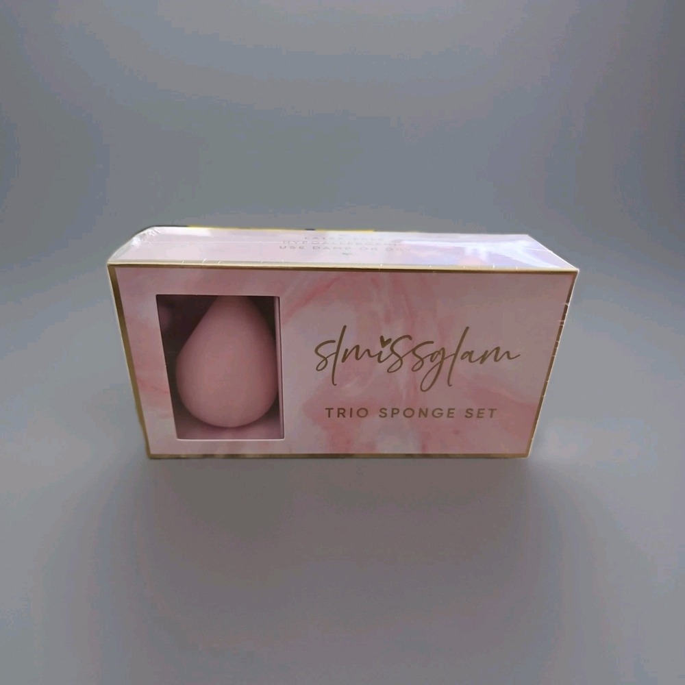NEW Slmissglam Trio Sponge Set Makeup Cosmetic Applicators Sponges Foundation